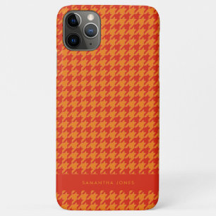 Funda Para iPhone 11 Pro Max Estuche para iPhone de Hounds Tooth Personalizado 