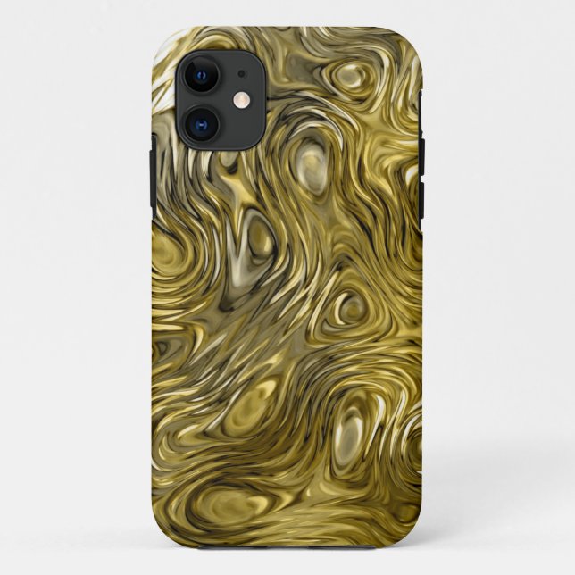 Funda De Case-Mate Para iPhone Estuche para iPhone de impresión "Gold" con micróf (Reverso)