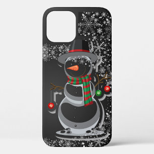 Funda Para iPhone 12 Estuche para iPhone de invierno negro