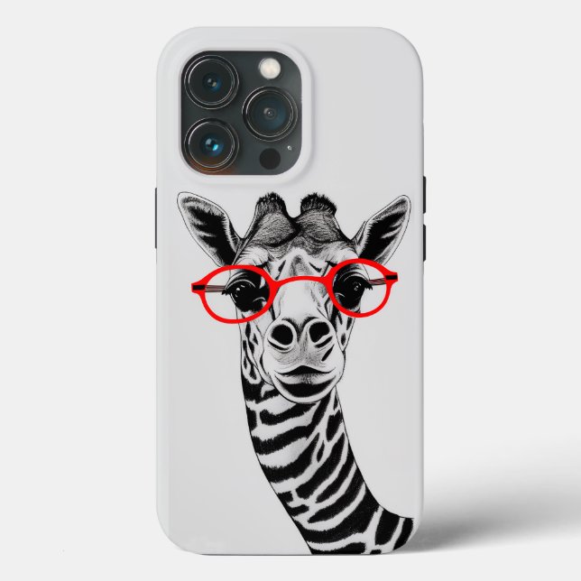 Funda De Case-Mate Para iPhone Estuche para iPhone de jirafa curiosa - Vida silve (Reverso )