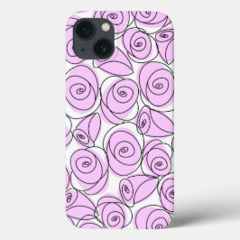 Funda Para iPhone 13 Estuche para iPhone de Lilac rosas