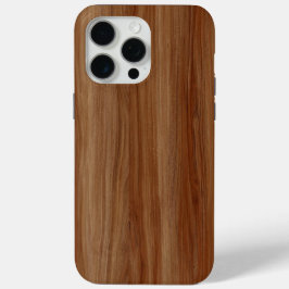 Funda Para iPhone 15 Pro Max Estuche para iPhone de madera rústica - Estilo nat