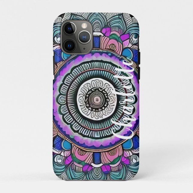 Funda De Case-Mate Para iPhone Estuche para iPhone de Mandala Funda-Mate (Reverso)