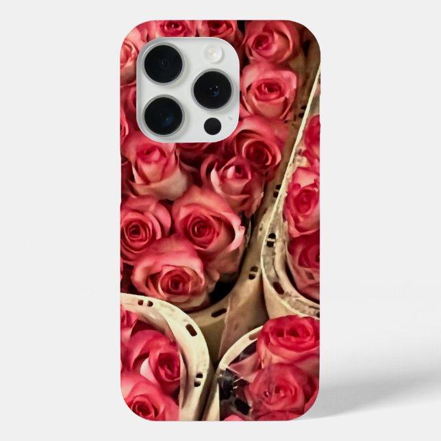 Funda De Case-Mate Para iPhone Estuche para iPhone de mercado de flores (Reverso )