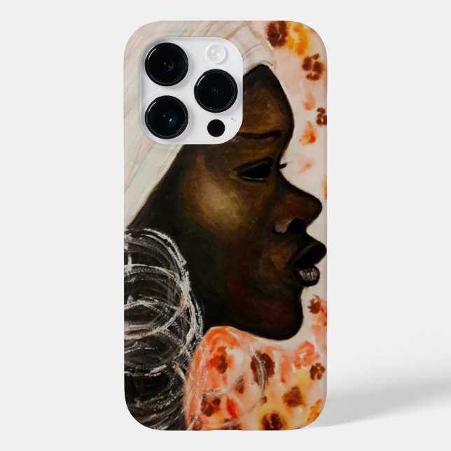 Funda De Case-Mate Para iPhone Estuche para iPhone de mujer hermosa africana (Reverso )