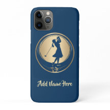 Estuche para iPhone de mujer personalizada Golfer
