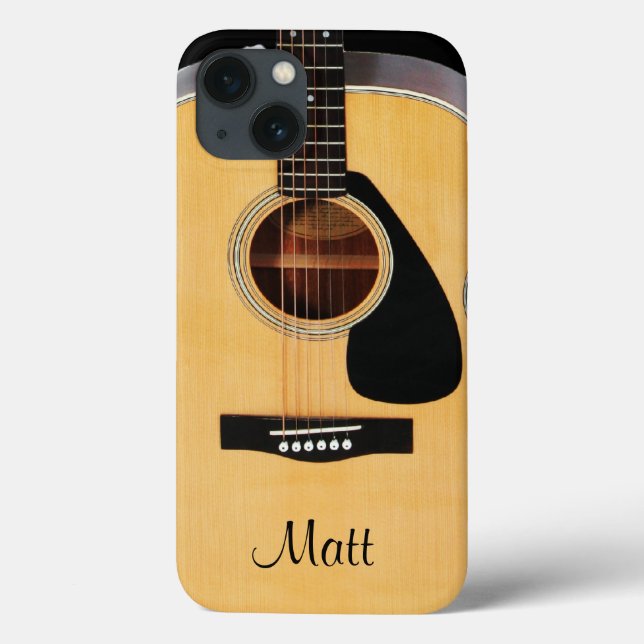 Funda De Case-Mate Para iPhone Estuche para iPhone de música de guitarra acústica (Reverso)