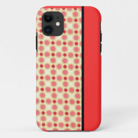 Estuche para iPhone de naranja Polka Dot