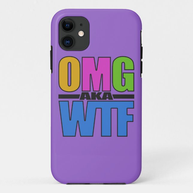 Funda De Case-Mate Para iPhone Estuche para iPhone de OMG alias WTF personalizado (Reverso)