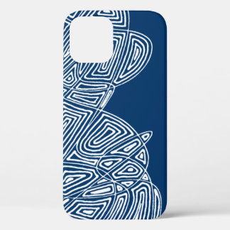 Funda Para iPhone 12 Pro Estuche para iPhone de ondas azules