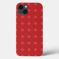 Estuche para iPhone de patrón de cargamento rojo F