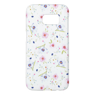 Funda Para Samsung Galaxy S7 Estuche para iPhone de patrón de flores de diseño 