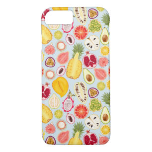 Funda Para iPhone 8/7 Estuche para iPhone de patrón de fruta tropical Fu