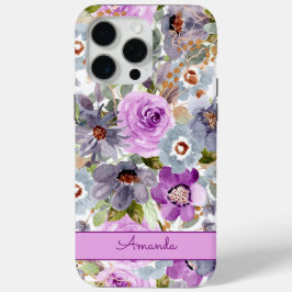 Funda Para iPhone 15 Pro Max Estuche para iPhone de patrón floral de color de a