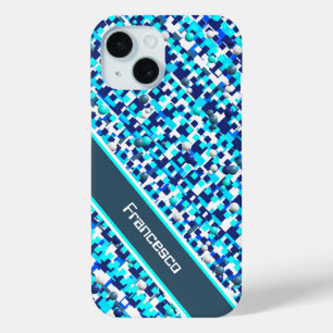 Funda Para iPhone 15 Estuche para iPhone de patrón geométrico Funda-mat