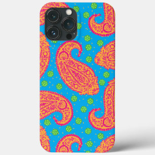 Funda Para iPhone 13 Pro Max Estuche para iPhone de patrón Paisley colorido