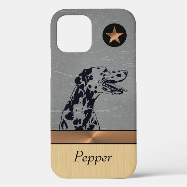 Funda De Case-Mate Para iPhone Estuche para iPhone de perro dálmata personalizado (Reverso )