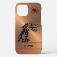 Estuche para iPhone de perro dálmata personalizado