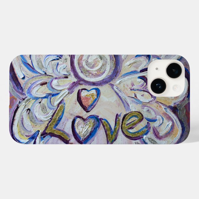 Funda De Case-Mate Para iPhone Estuche para iPhone de Personalizado de arte Love  (Reverso  (Horizontal))