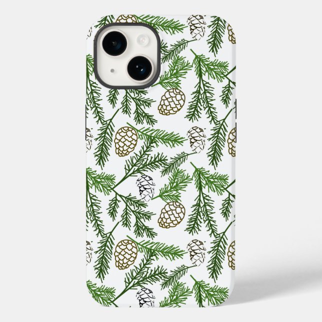 Funda De Case-Mate Para iPhone Estuche para iPhone de Pine Branches Funda-Mate (Reverso )
