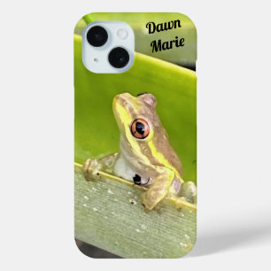 Funda Para iPhone 15 Estuche para iPhone de rana de árbol cubano person