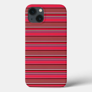 Funda Para iPhone 13 Estuche para iPhone de rayas rojas Funda-Mate