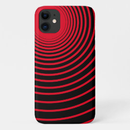 Funda Para iPhone 11 Estuche para iPhone de rayas rojas negras o elegir