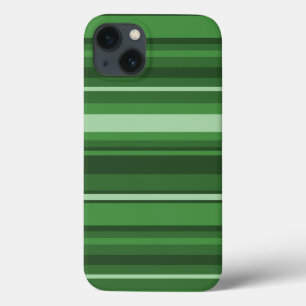 Funda Para iPhone 13 Estuche para iPhone de rayas verdes Funda-mate