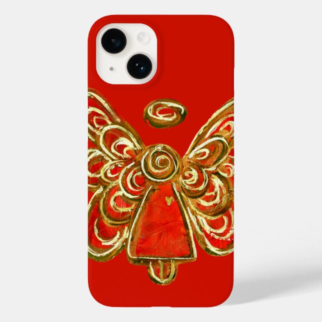 Funda De Case-Mate Para iPhone Estuche para iPhone de Red Guardian Angel Art Pers (Reverso )