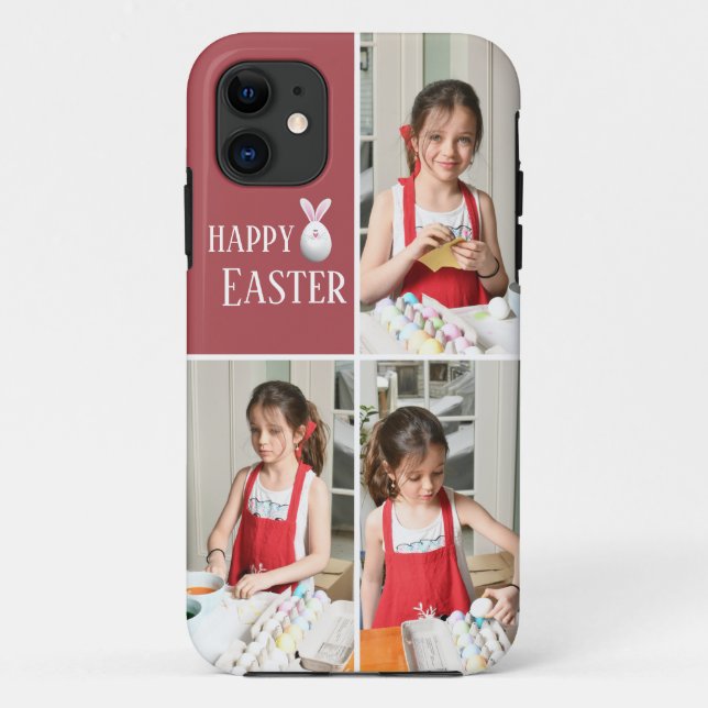 Funda De Case-Mate Para iPhone Estuche para iPhone de Red Happy Easter Photos (Reverso)