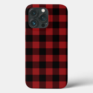 Funda Para iPhone 13 Pro Estuche para iPhone de revisión roja y negra
