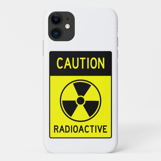 Funda De Case-Mate Para iPhone Estuche para iPhone de Rótulo RADIOACTIVO (Reverso)