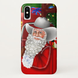 Funda Para iPhone X Estuche para iPhone de Santa Claus