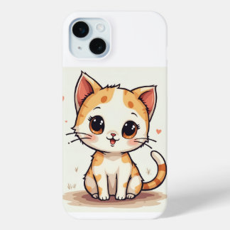 Funda Para iPhone 15 Mini estuche para iPhone de un gato lindo