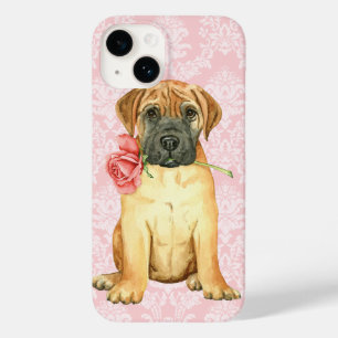 Funda Para iPhone 14 De Case-Mate Estuche para iPhone de Valentine Rosa Bullmastiff