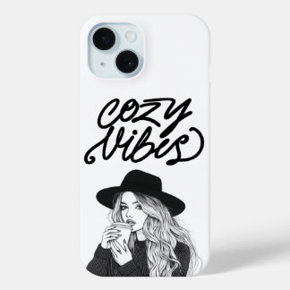Funda Para iPhone 15 Estuche para iPhone de Vibes acogedor