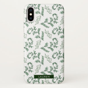 Funda Para iPhone X Estuche para iPhone de Winter Greenery