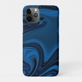 Funda Para iPhone 11 Pro Estuche para iPhone Decorativo azul oscuro y azul