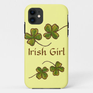 Funda Para iPhone 11 Estuche para iPhone del Chica irlandés Clover Sham