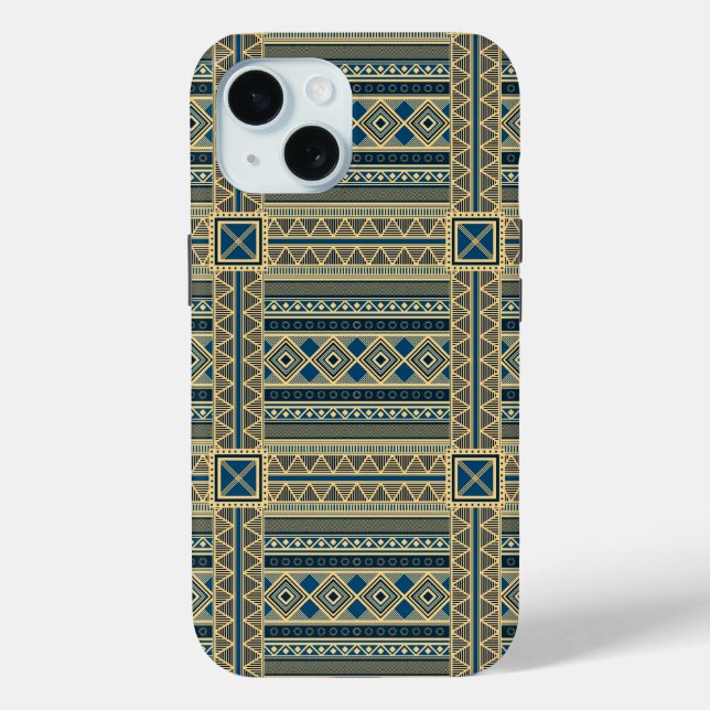 Funda De Case-Mate Para iPhone Estuche para iPhone del patrón africano de Mali (Reverso )