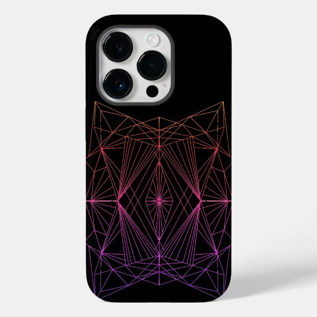 Funda De Case-Mate Para iPhone Estuche para iPhone duradero de geométrica cristal (Reverso )