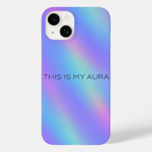 Funda Para iPhone 14 De Case-Mate Estuche para iPhone estético de gradiente holográf