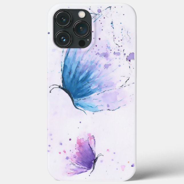 Funda De Case-Mate Para iPhone Estuche para Iphone Estético de Mariposa de Agua (Reverso )