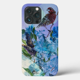 Funda Para iPhone 13 Pro Estuche para iPhone Finch y Flowers