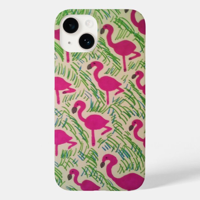 Funda De Case-Mate Para iPhone Estuche para iPhone Flamingo tropical (Reverso )
