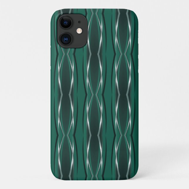 Funda De Case-Mate Para iPhone Estuche para iPhone - Forest Silver Retro (Reverso)