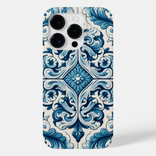 Funda Para iPhone 14 Pro De Case-Mate Estuche para iPhone Funda de azulejo azul portugué