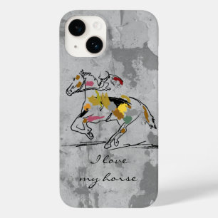 Funda Para iPhone 14 De Case-Mate Estuche para iPhone Funda de carreras de caballos