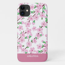 Estuche para iPhone Funda de flores de cerezo