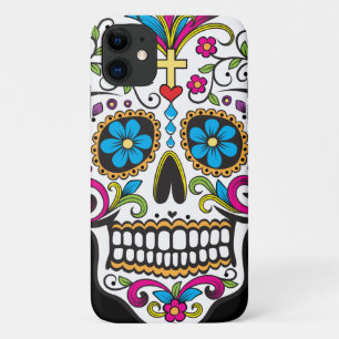 Funda Para iPhone 11 Estuche para iPhone Funda-Mate Candy Skull colorid